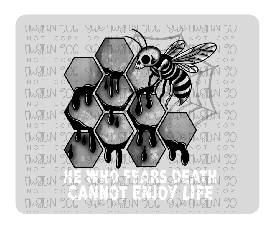 Goth Bee white-Ready to Press Transfer