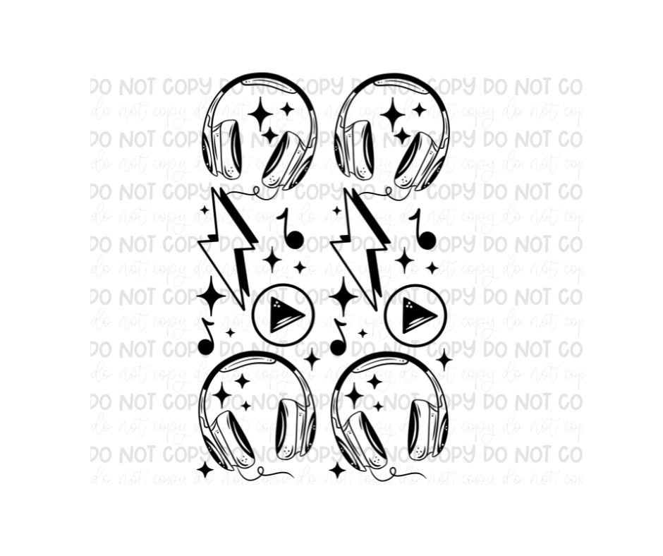 Lost in my Playlist Sleeves-Ready to Press Transfer