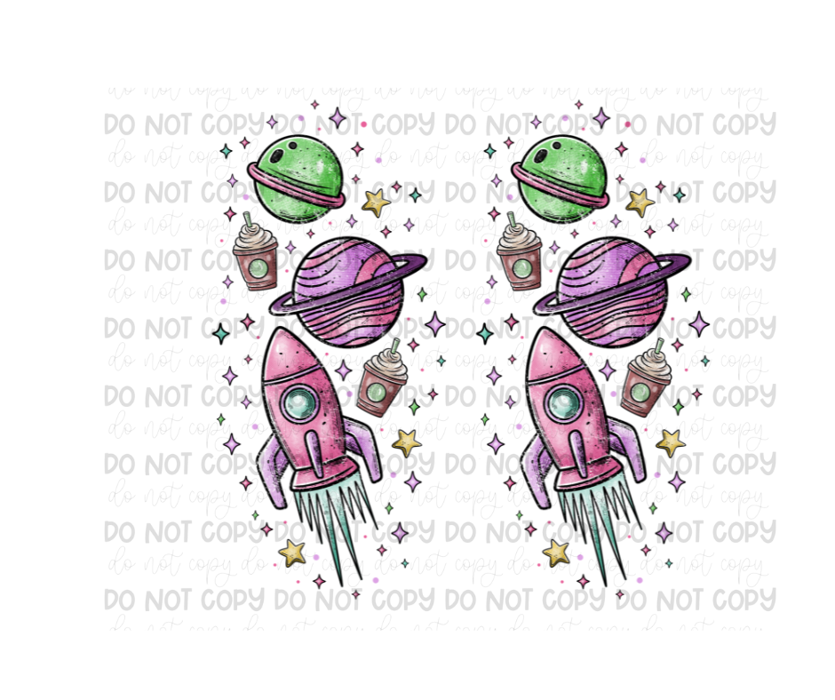 Alien Coffee Sleeves-Ready to Press Transfer