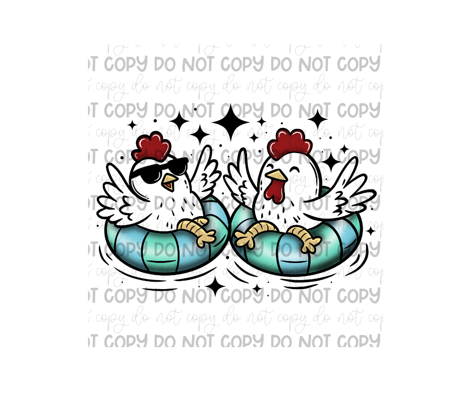 Chickens-Ready to Press Transfer