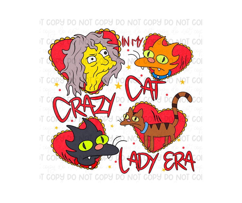Crazy Cat Era-Ready to Press Transfer