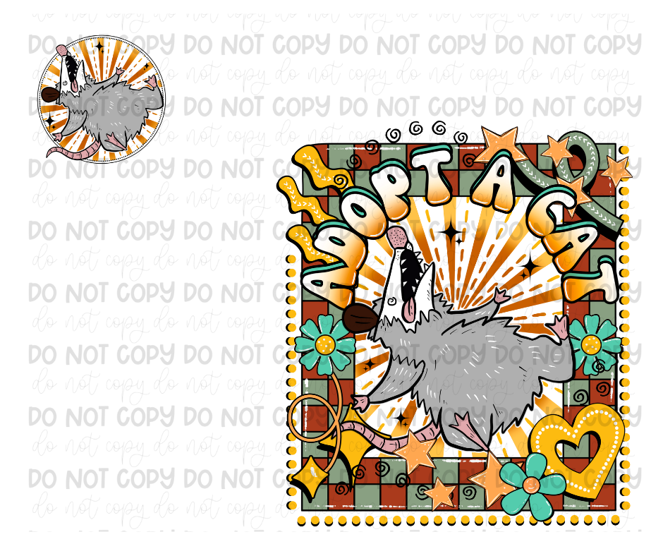 Adopt a Cat-Ready to Press Transfer