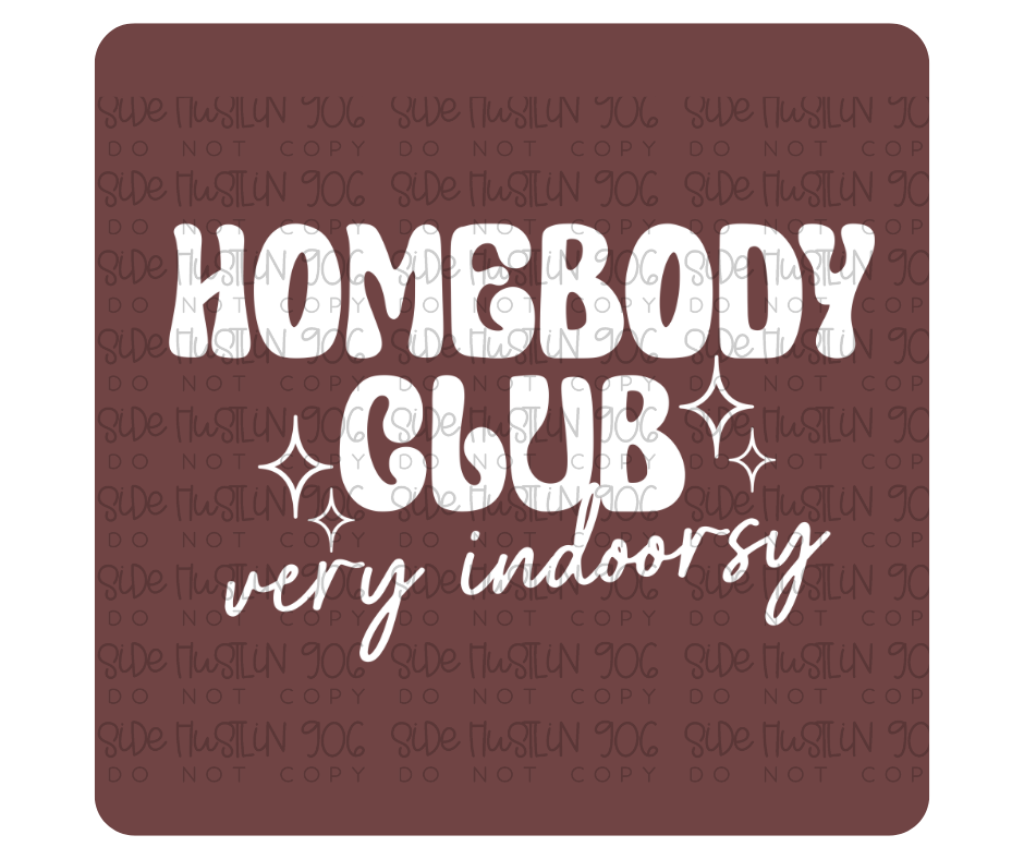 Homebody Club white-Ready to Press Transfer