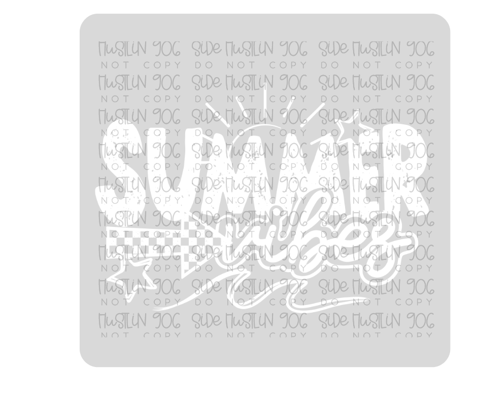 Summer Vibes Single Color-Ready to Press Transfer