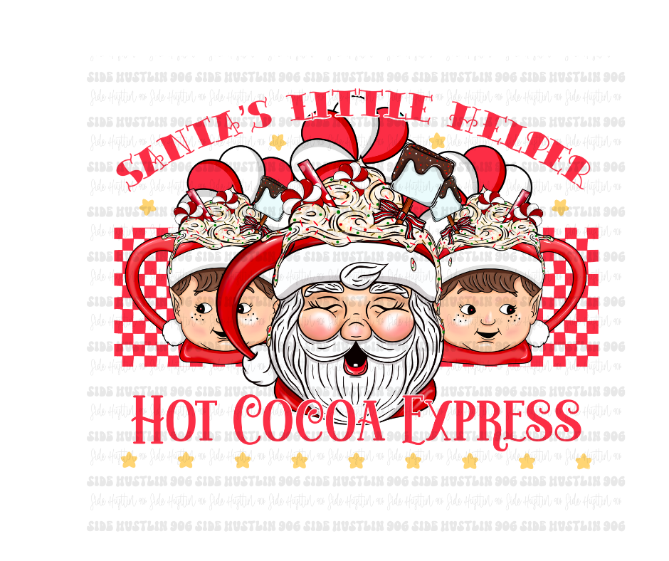 Santas Little Helper-Ready to Press Transfer