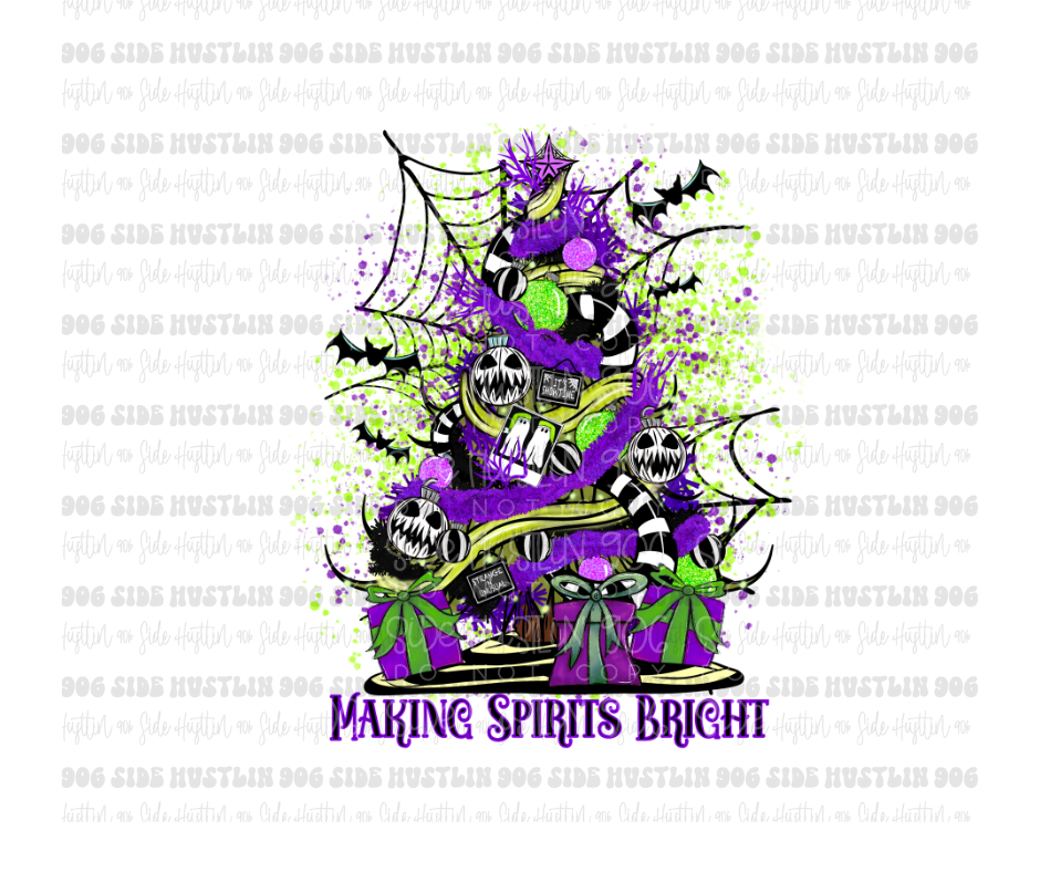 Making Spirits Bright-Ready to Press Transfer