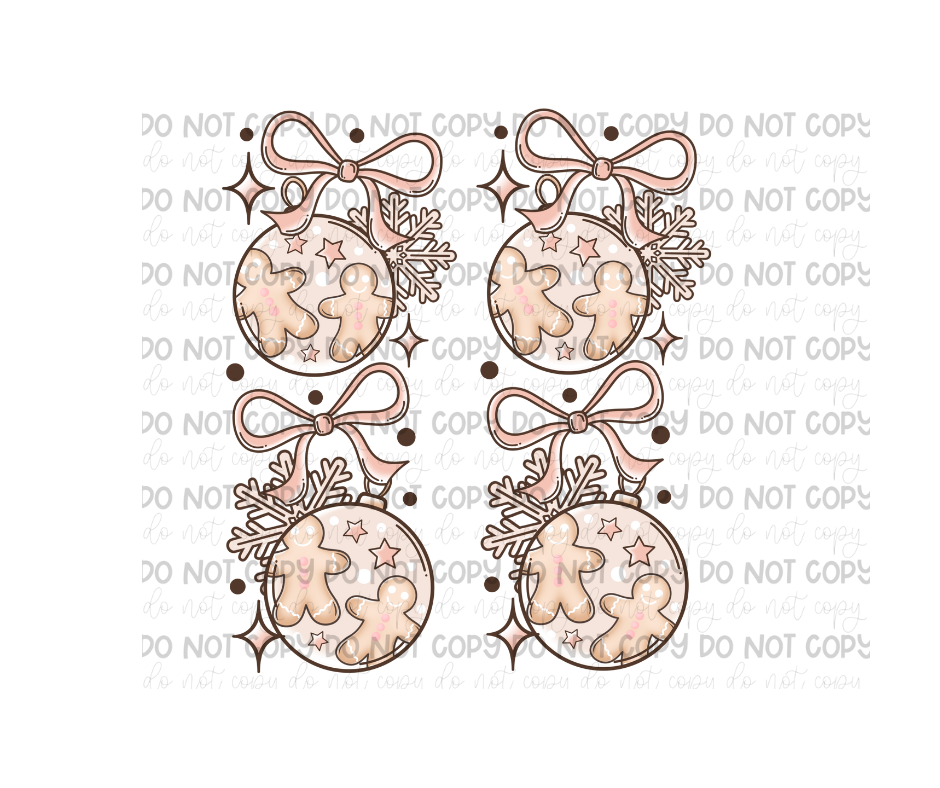 Boho Bows & Snowflakes Sleeves-Ready to Press Transfer
