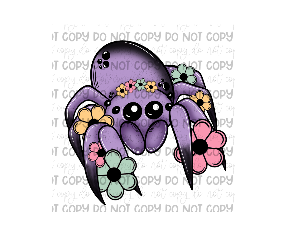 Flower Spider-Ready to Press Transfer