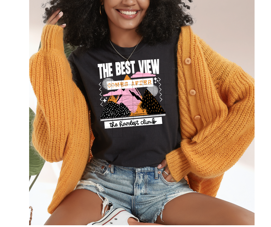 The Best View White-Ready to Press Transfer