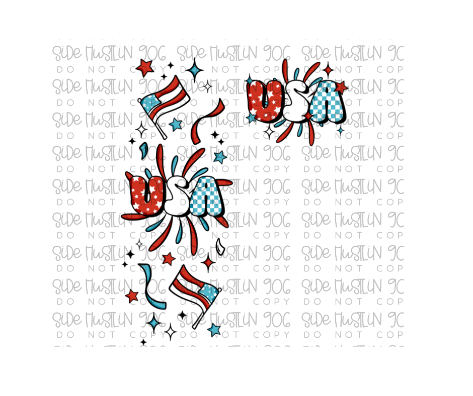 USA Spine and Pocket-Ready to Press Transfer