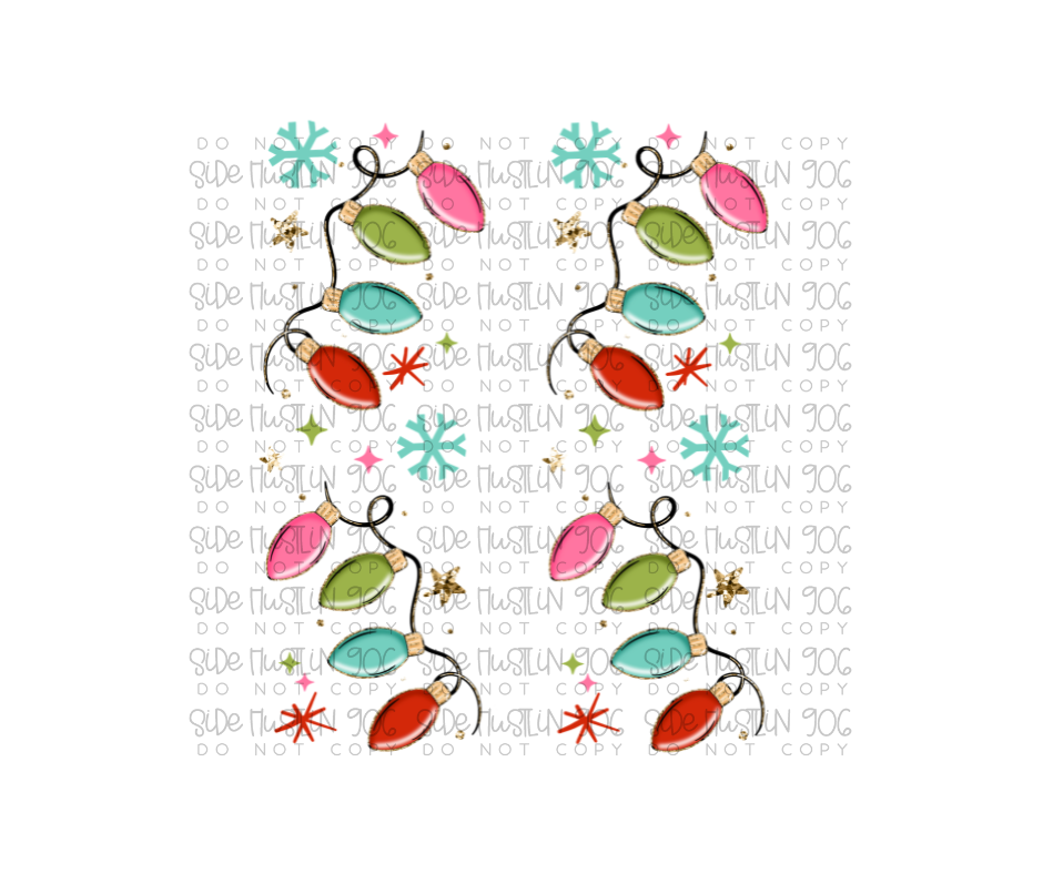 Wonderful Time of the Year Lights Sleeve-Ready to Press Transfer