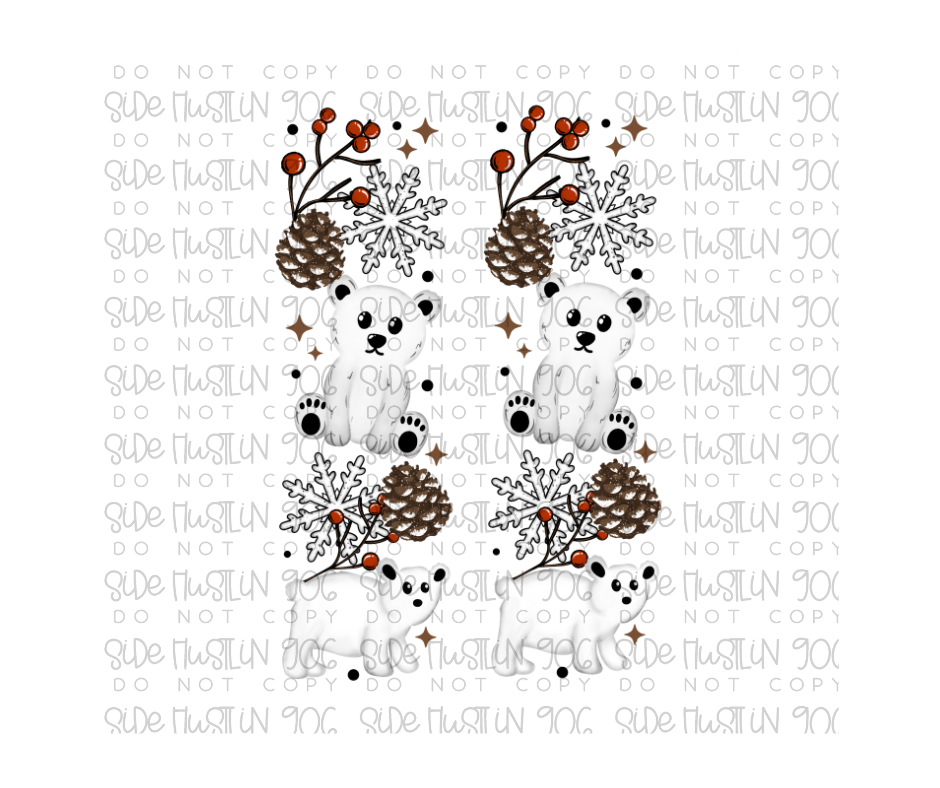 Hello Winter Sleeve-Ready to Press Transfer