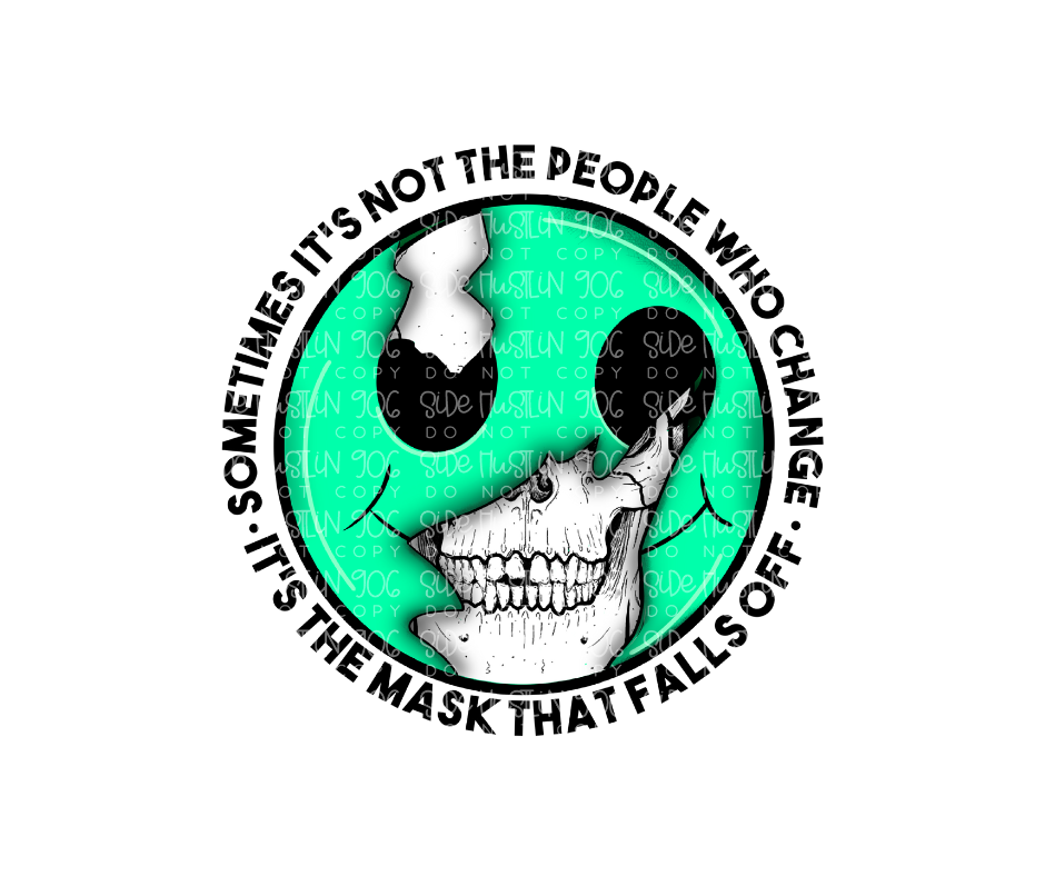 Mask falls Off-Ready to Press Transfer