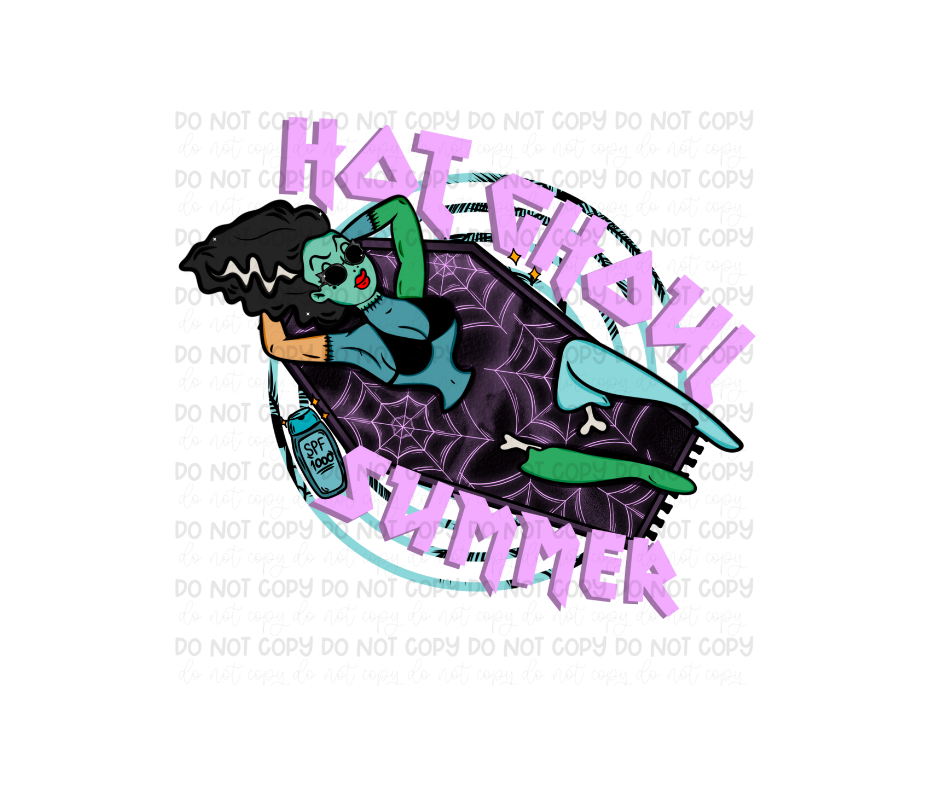 Hot Ghoul Summer-Ready to Press Transfer