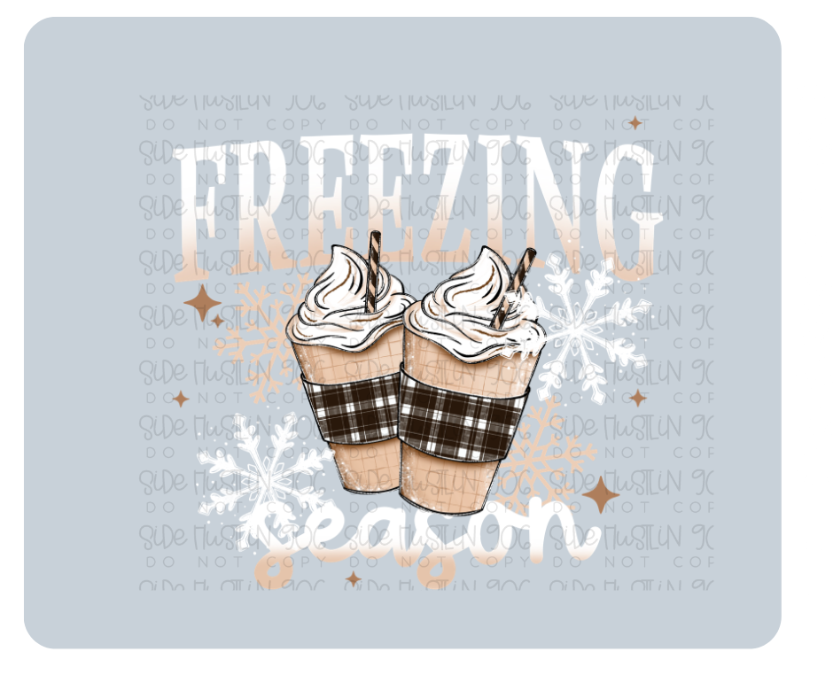 Freezing Coffee white-Ready to Press Transfer
