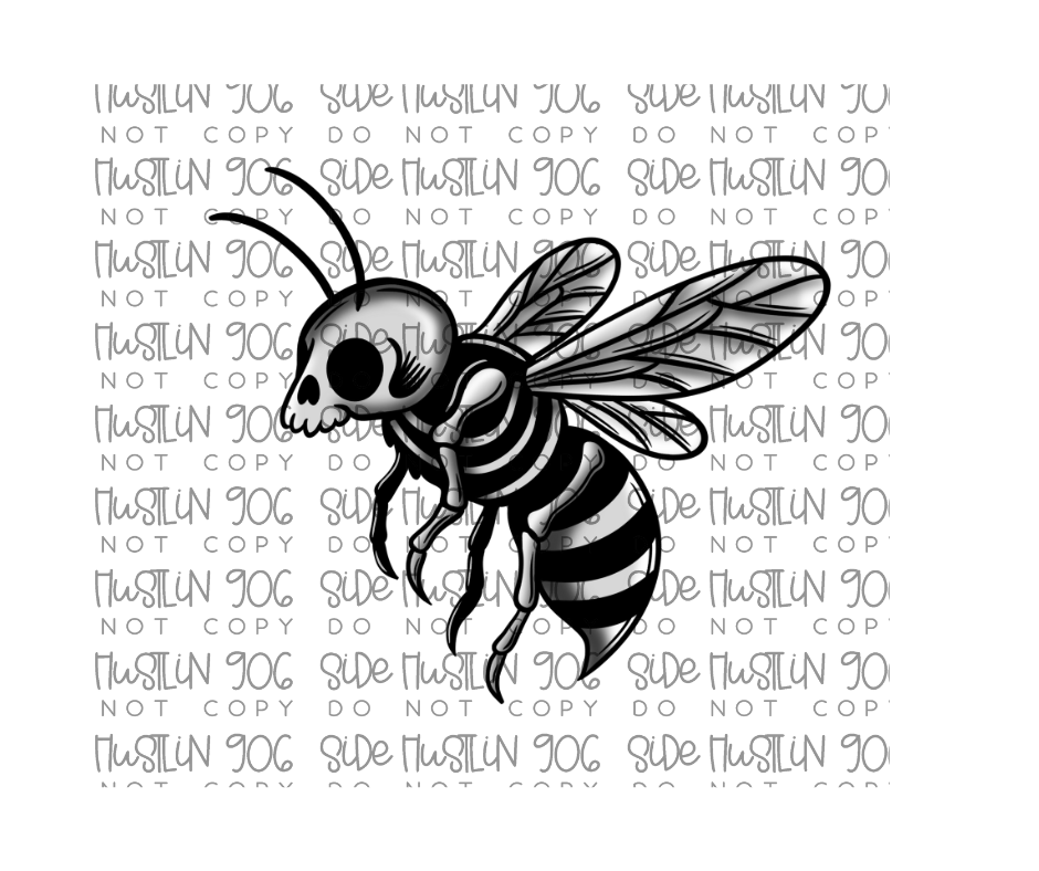 Goth Bee no words-Ready to Press Transfer