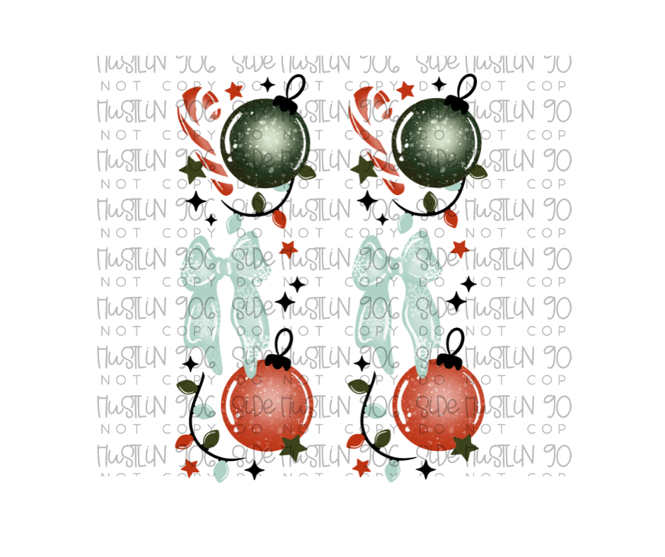 Merry and Bright Sleeve-Ready to Press Transfer