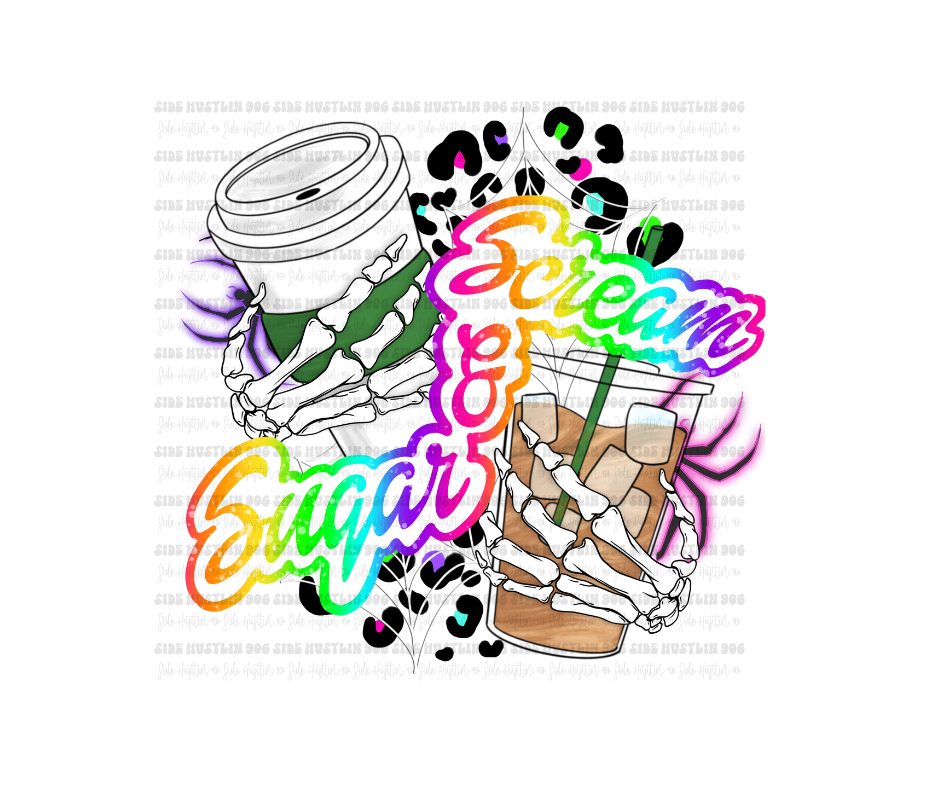 Scream & Sugar-Ready to Press Transfer