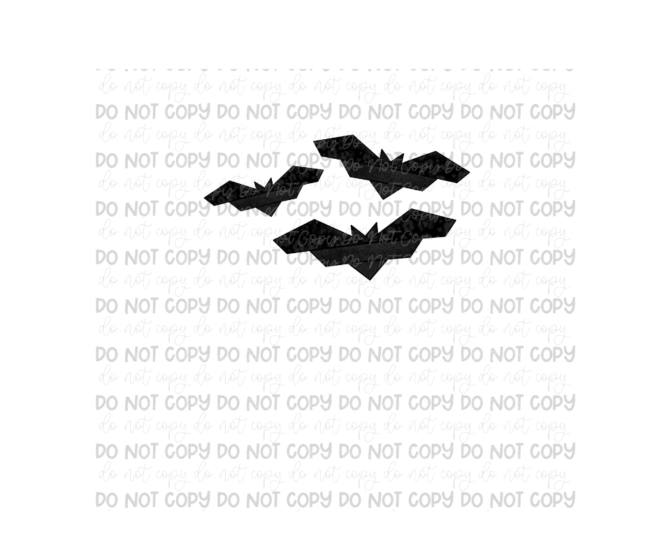 Patchwork Bats-Ready to Press Transfer