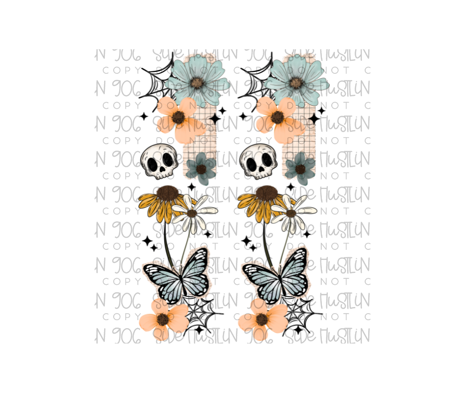 Floral Ghost Sleeve-Ready to Press Transfer