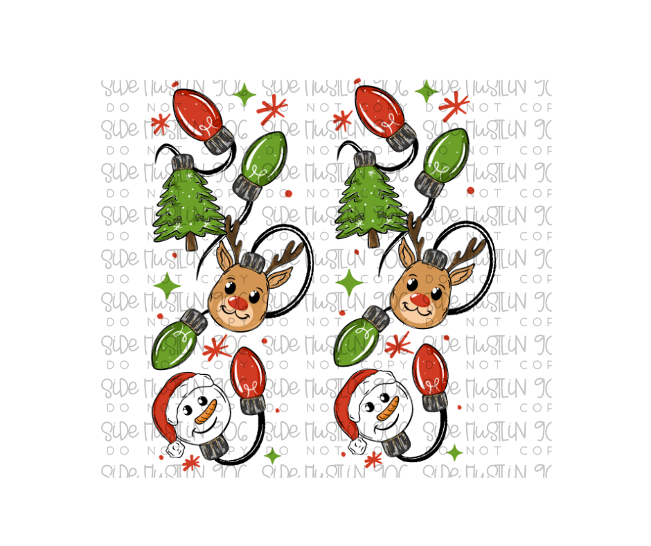 Wonderful Time of the Year Lights Sleeve-Ready to Press Transfer