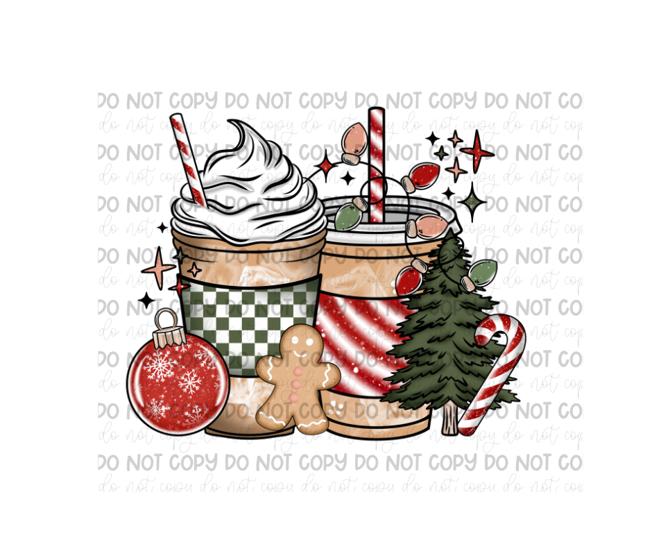 Christmas Coffee-Ready to Press Transfer