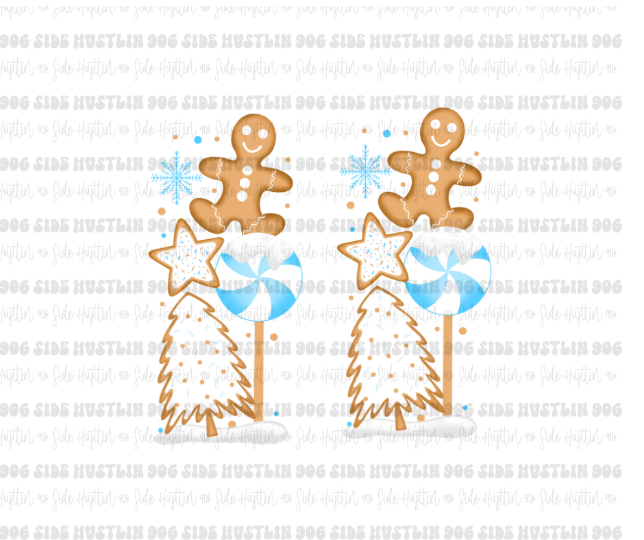 North Pole Cookie Co Sleeves-Ready to Press Transfer