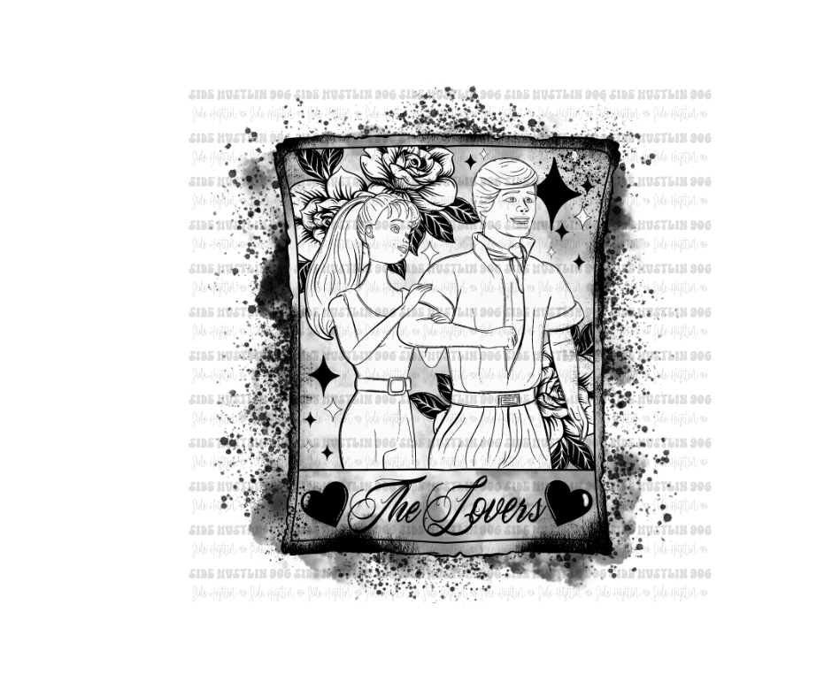 The Lovers K&B card-Ready to Press Transfer