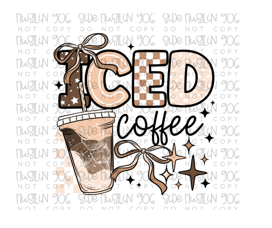 Iced Coffee Neutral-Ready to Press Transfer