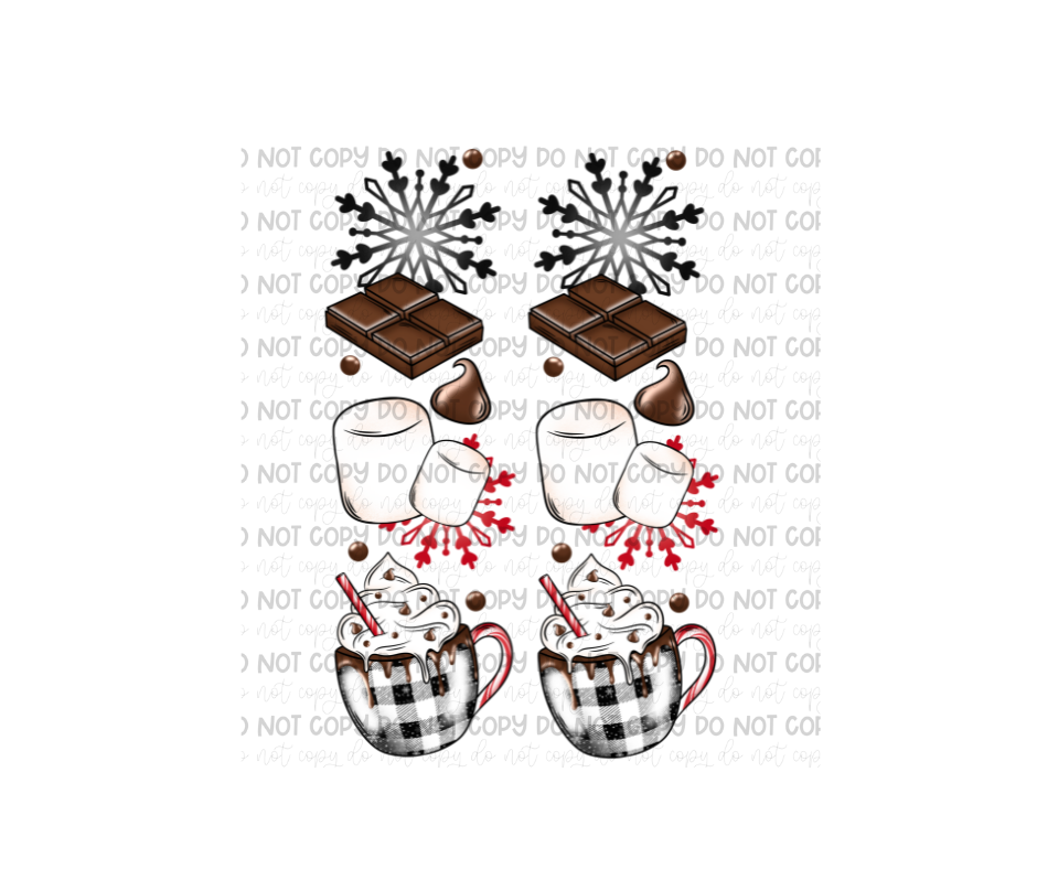 Hot Cocoa Bar Sleeves-Ready to Press Transfer