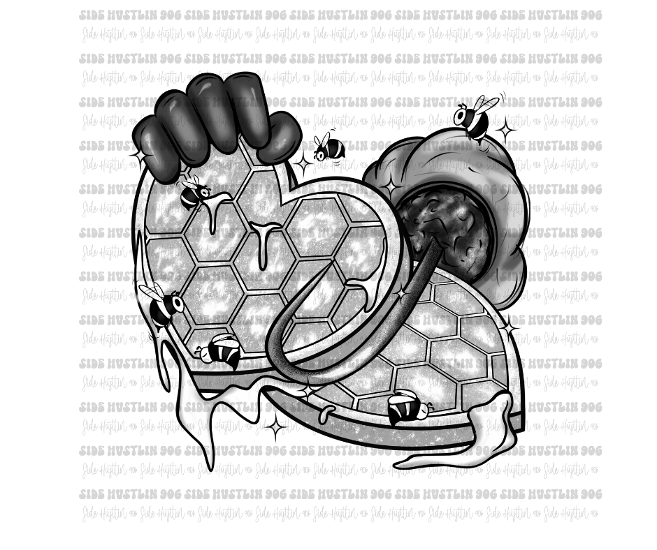 Candy Man grayscale-Ready to Press Transfer
