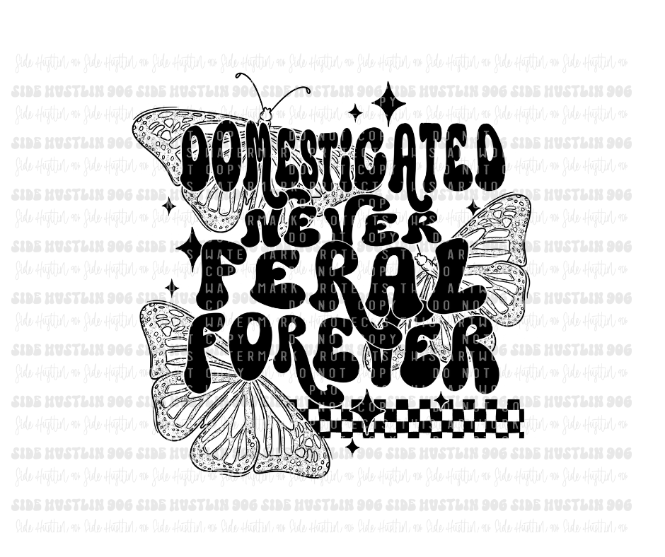 Domesticated-Ready to Press Transfer