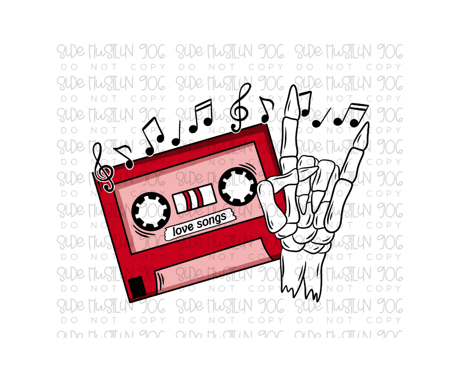 Love Songs black-Ready to Press Transfer