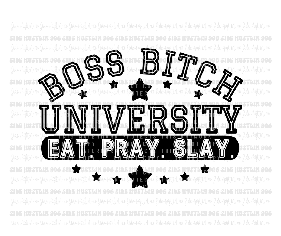 Boss Bitch University-Ready to Press Transfer