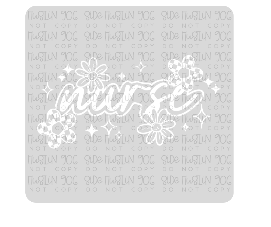 Nurse Florals Single Color-Ready to Press Transfer