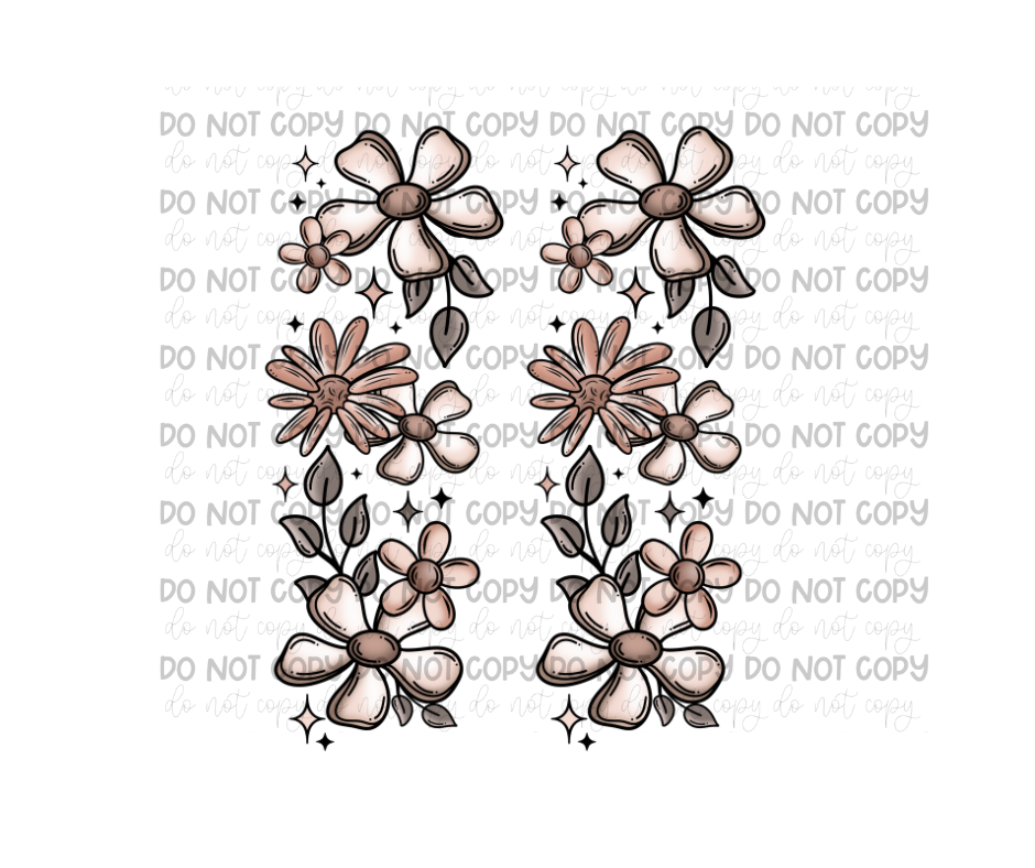 Floral Rib Cage Sleeves-Ready to Press Transfer