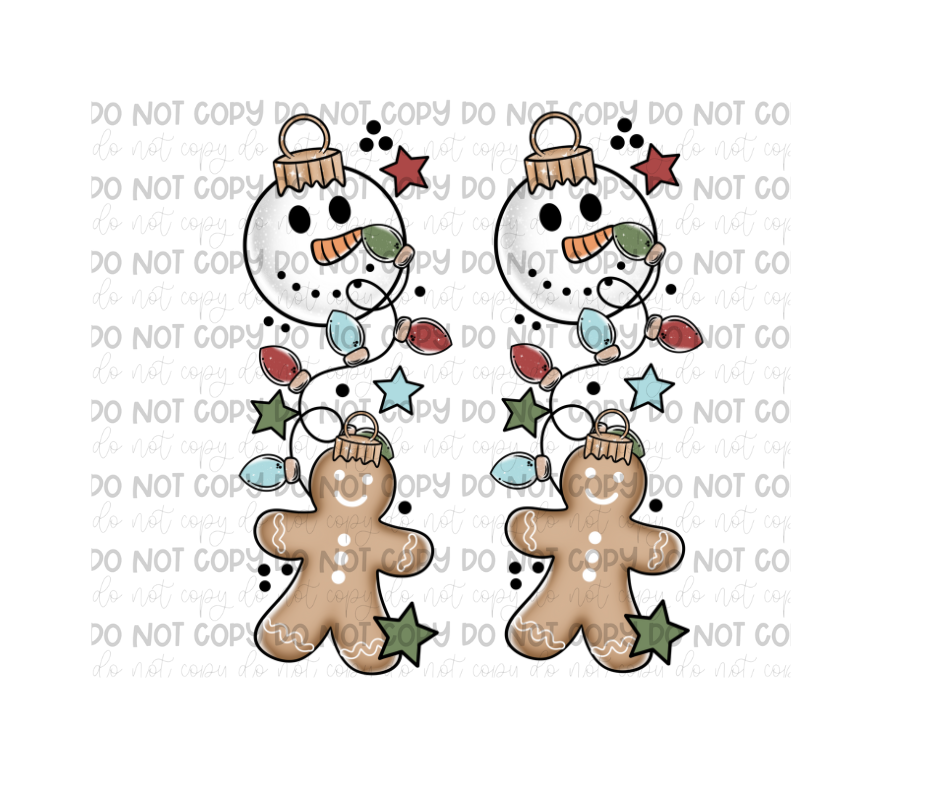 Winter Florals single color Sleeves-Ready to Press Transfer