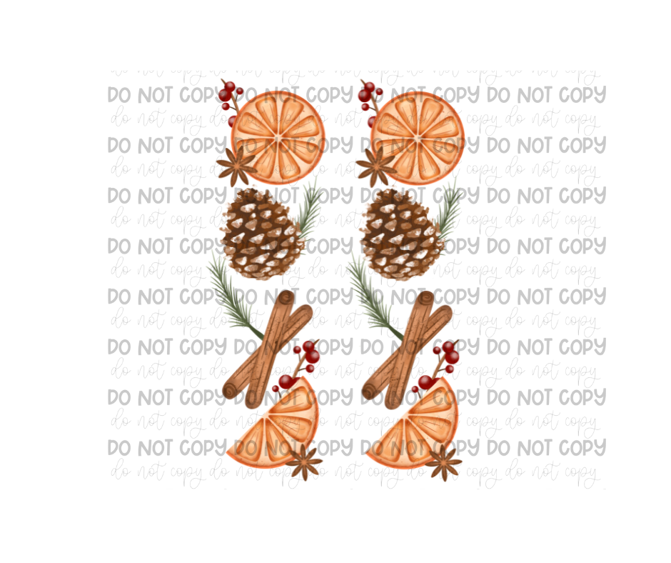 Spiced Christmas Sleeves-Ready to Press Transfer