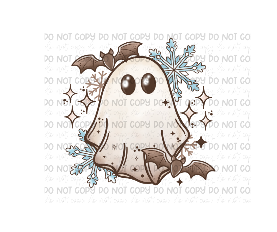 Spooky Winter Ghostie-Ready to Press Transfer