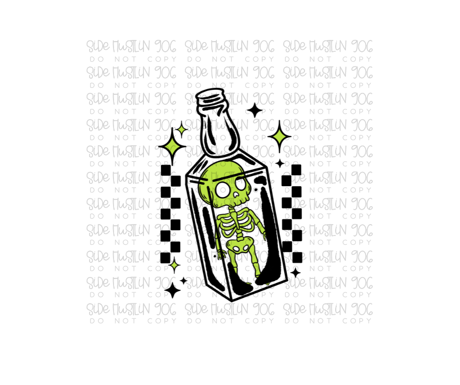 Feelings Bottled up Black-Ready to Press Transfer
