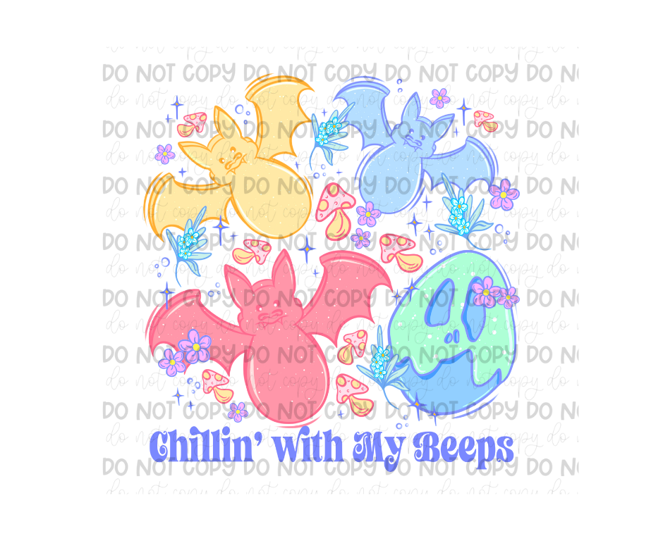 Chillin with my Beeps-Ready to Press Transfer