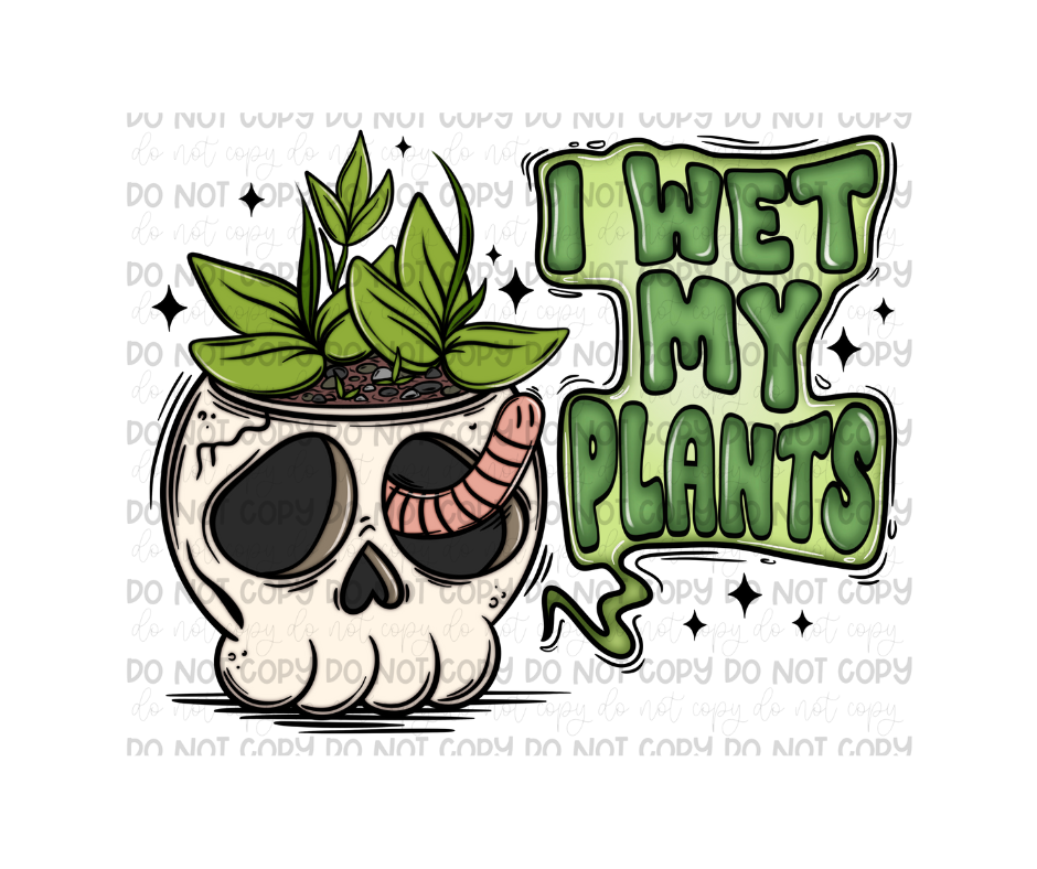 Wet my Plants-Ready to Press Transfer