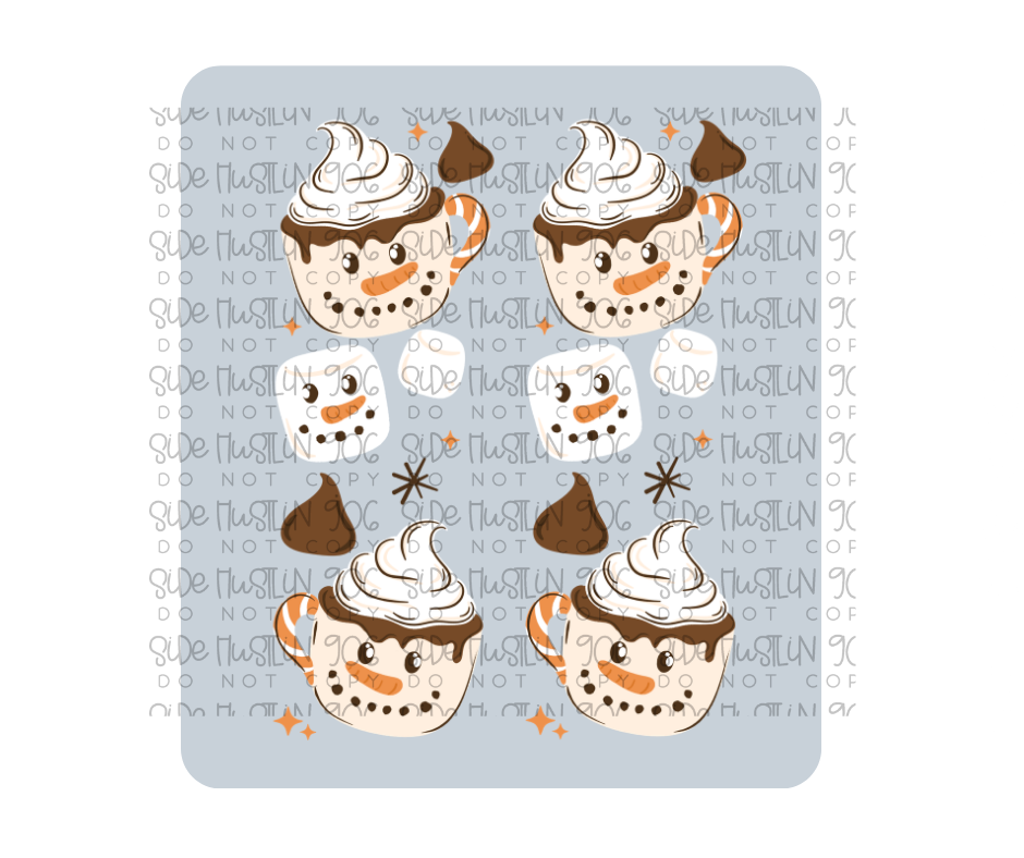 Hot Cocoa Recipe Sleeve-Ready to Press Transfer