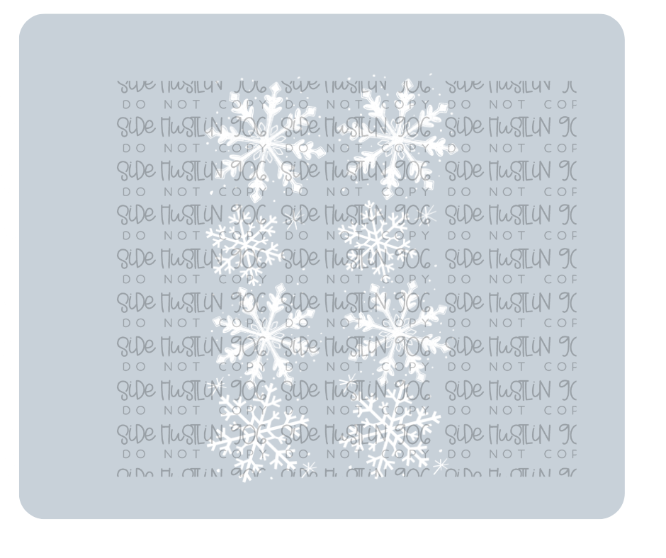 Snowflake white Sleeve-Ready to Press Transfer