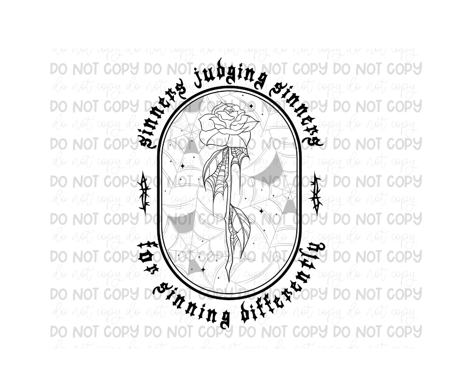 Sinners black-Ready to Press Transfer