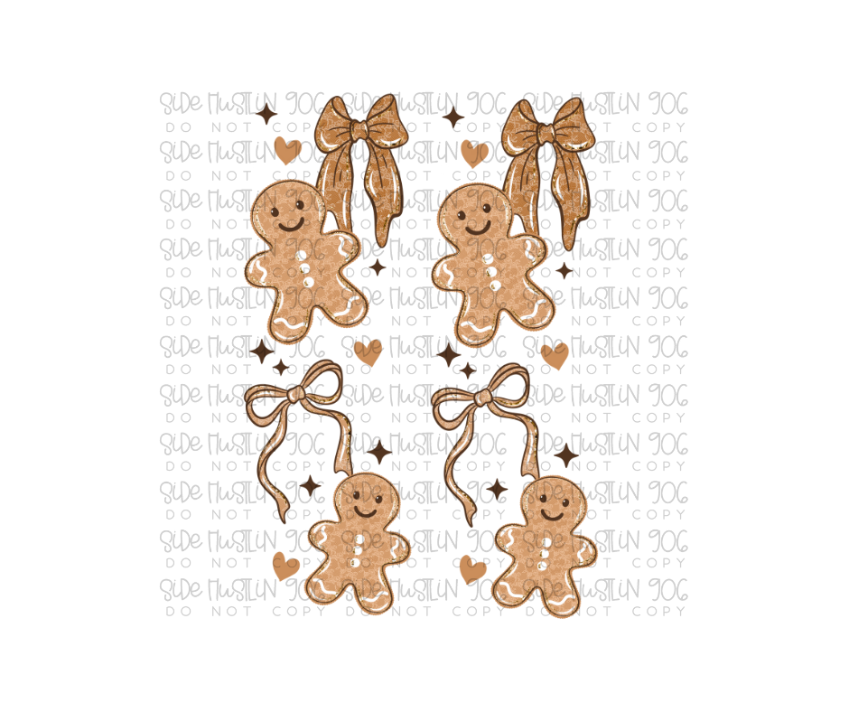Lace Gingerbread Sleeve-Ready to Press Transfer