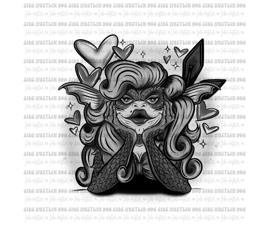 Greta grayscale-Ready to Press Transfer