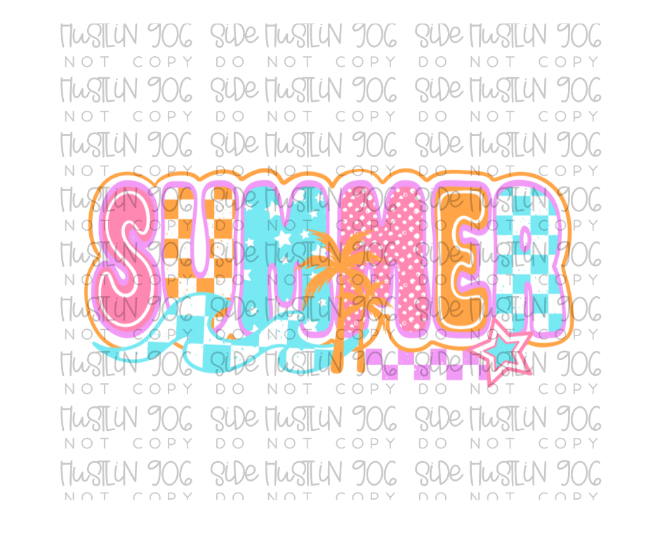 Neon Summer-Ready to Press Transfer