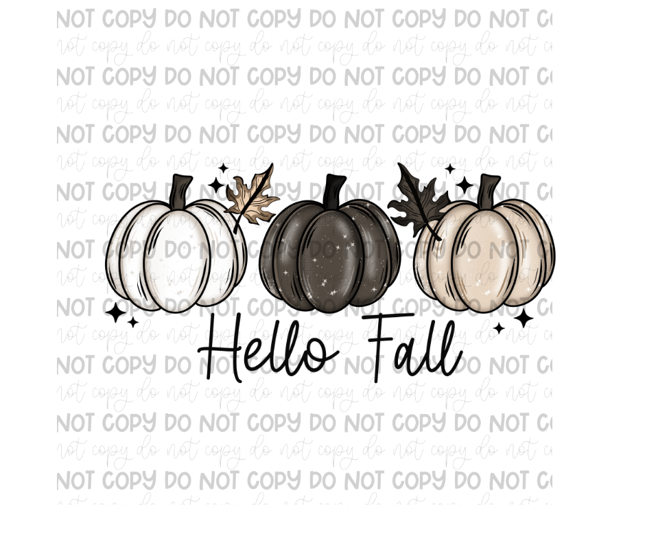 Hello Fall-Ready to Press Transfer