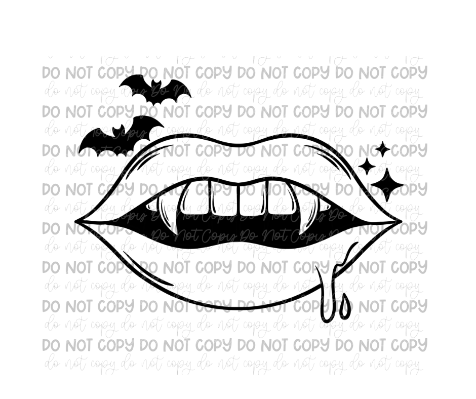 Lips -Ready to Press Transfer